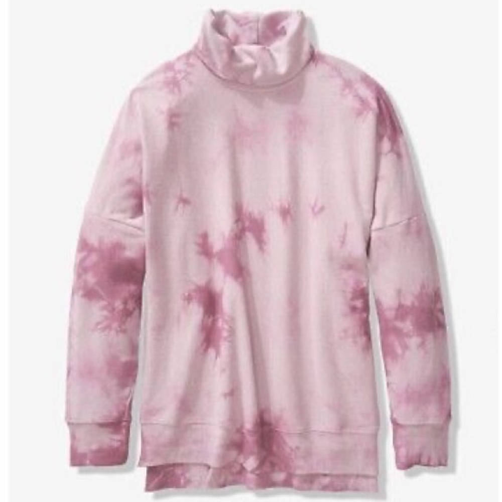 Victorias Secret PINK | NWT Tie Dye Oversized Turtleneck Tunic Sweatshirt